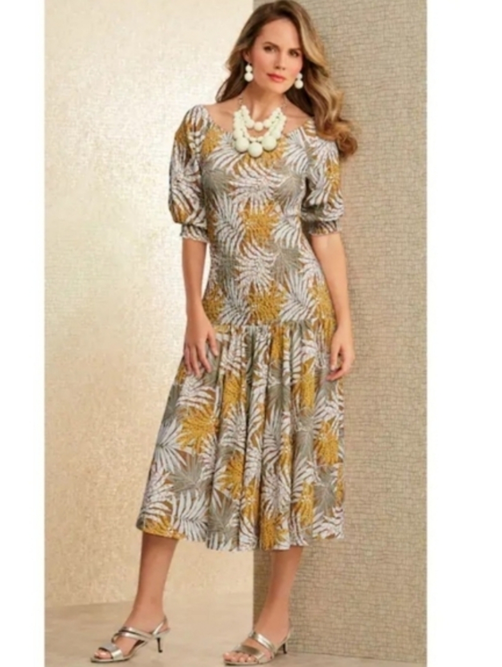 Midnight Velvet Smocked Midi Dress